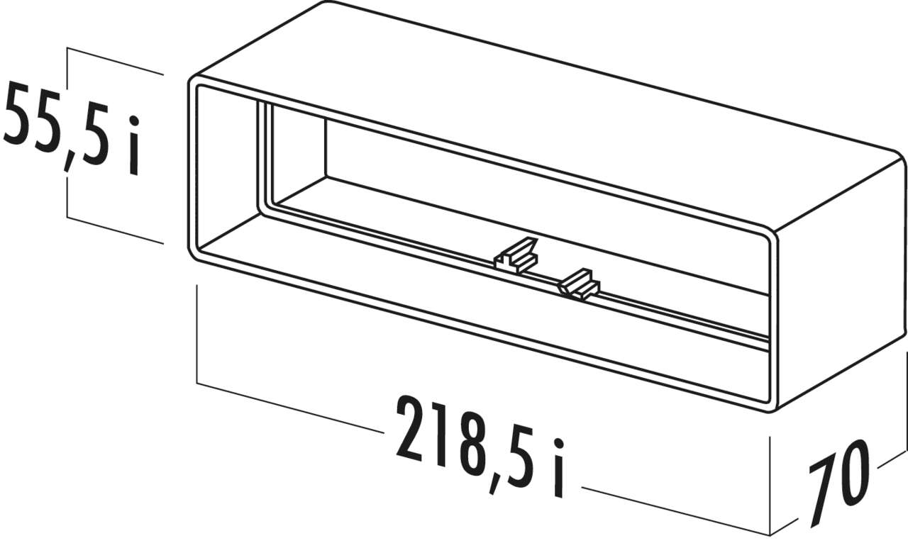 T-RVB 125 Breitkanalrohrverbinder