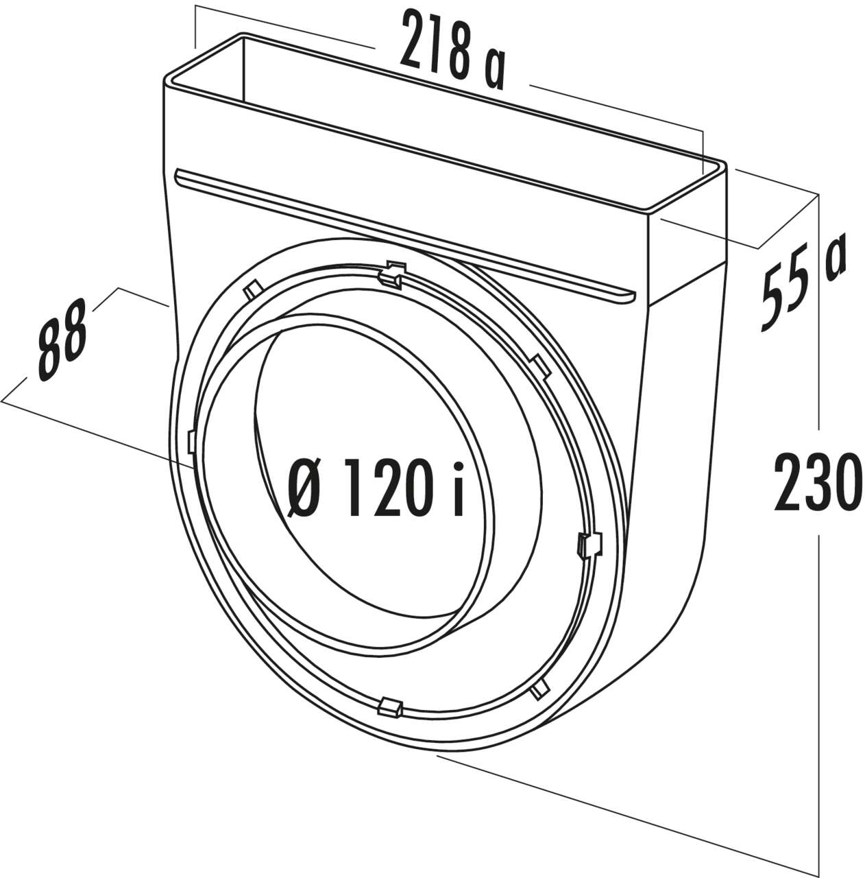 T-UR-EX 125 Umlenkstück 90°