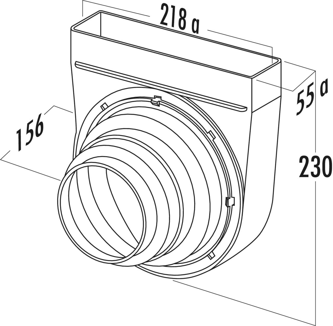 T-UR-ST 125 Umlenkstück 90°