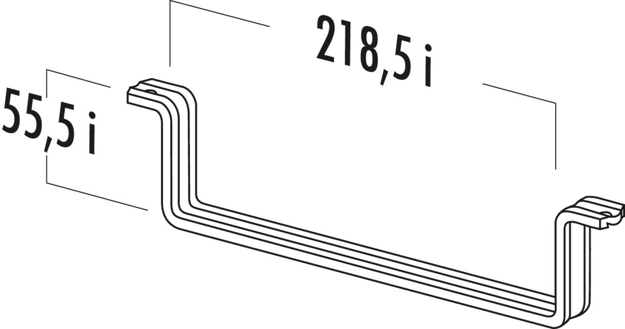 Flachkanalhalterung 125