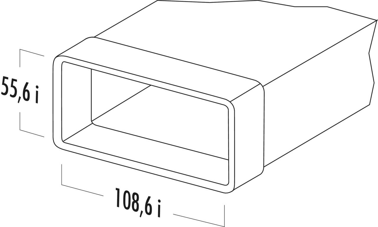 N-VRM 100 Lüftungsrohr mit Muffe