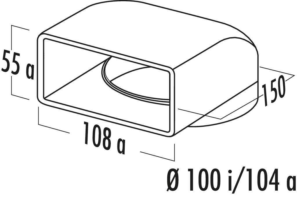 N-UR 100 Umlenkstück 90°