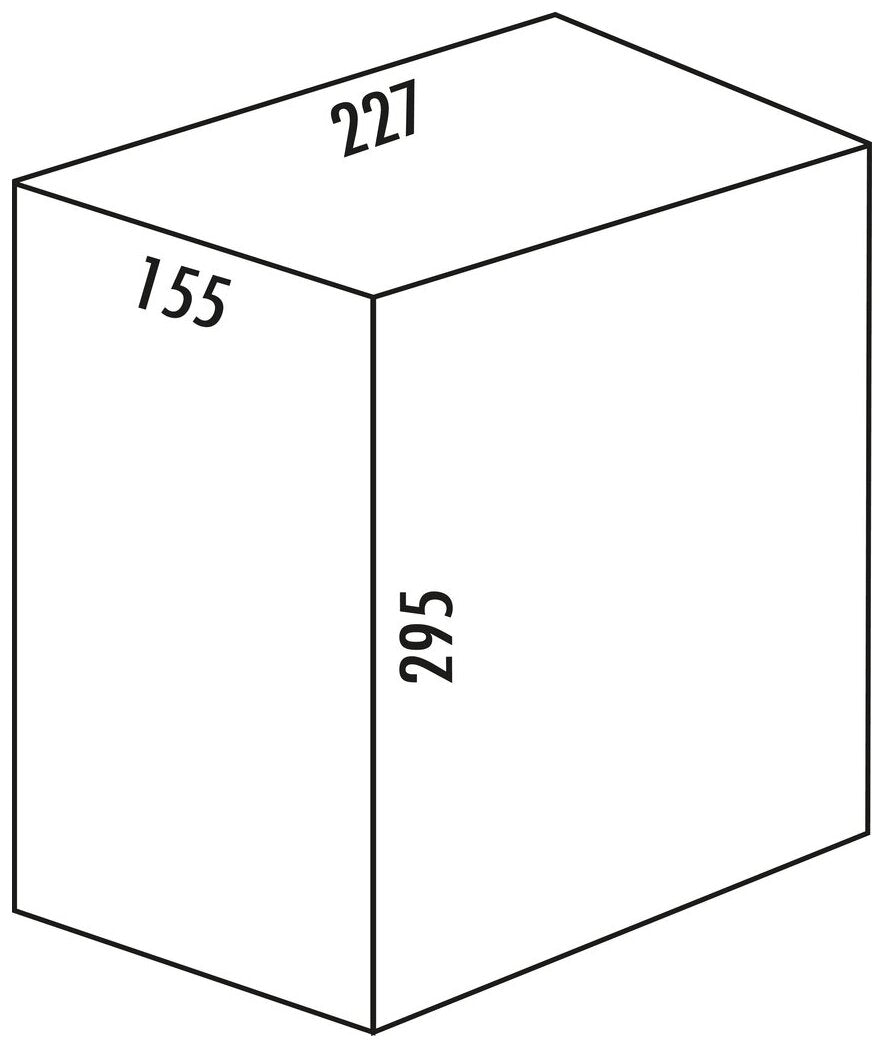 Ersatzbehälter, hellgrau, 8 Liter