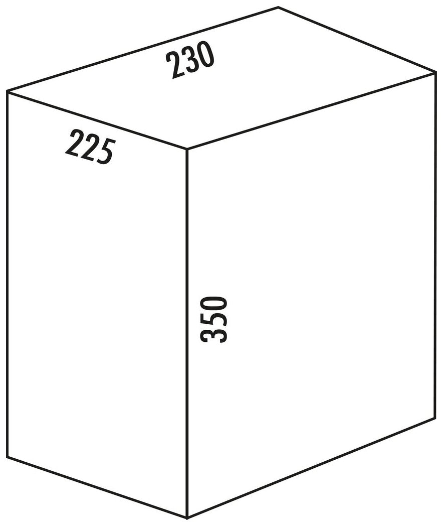 Ersatzbehälter, graphitgrau, 15 Liter