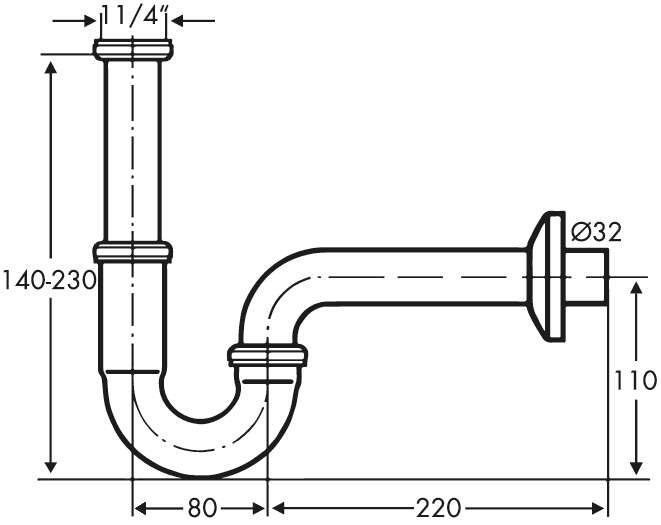 Röhrengeruchsverschluss 4