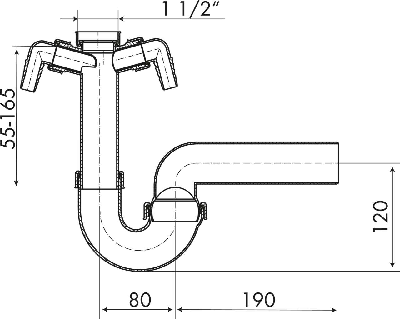 Kugelgelenksiphon 2