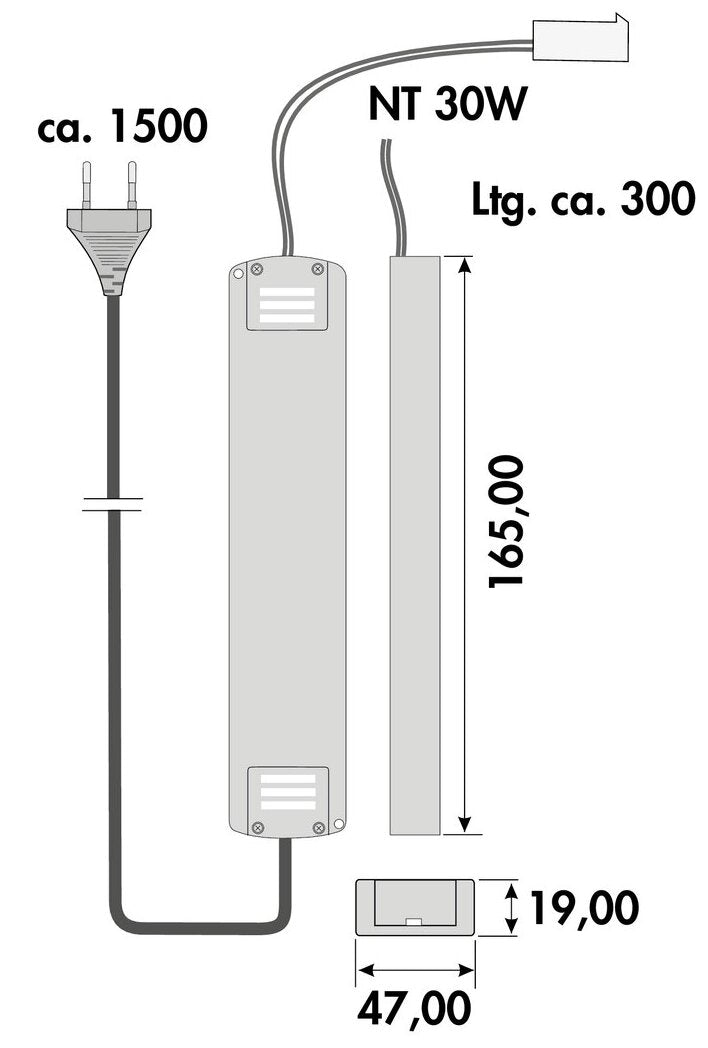 LED Konverter 3, weiß