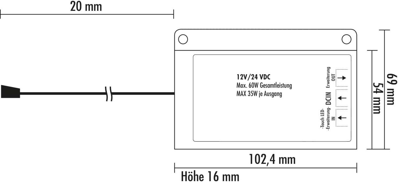 Flip® LED Touch Schalter u. Dimmer