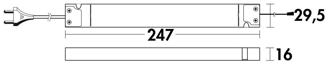 LED Konverter 30, grau