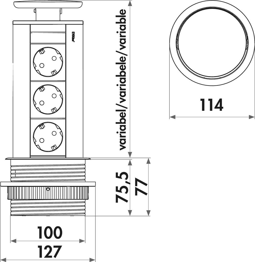 Evoline® Port USB A