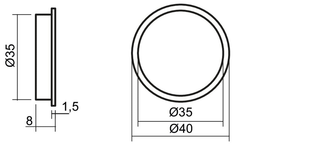 Farbwechsel LED Touch Schalter und Dimmer, edelstahlfarbig