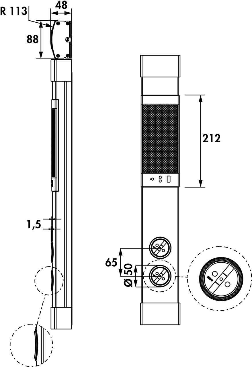 Muzak Säule USB A