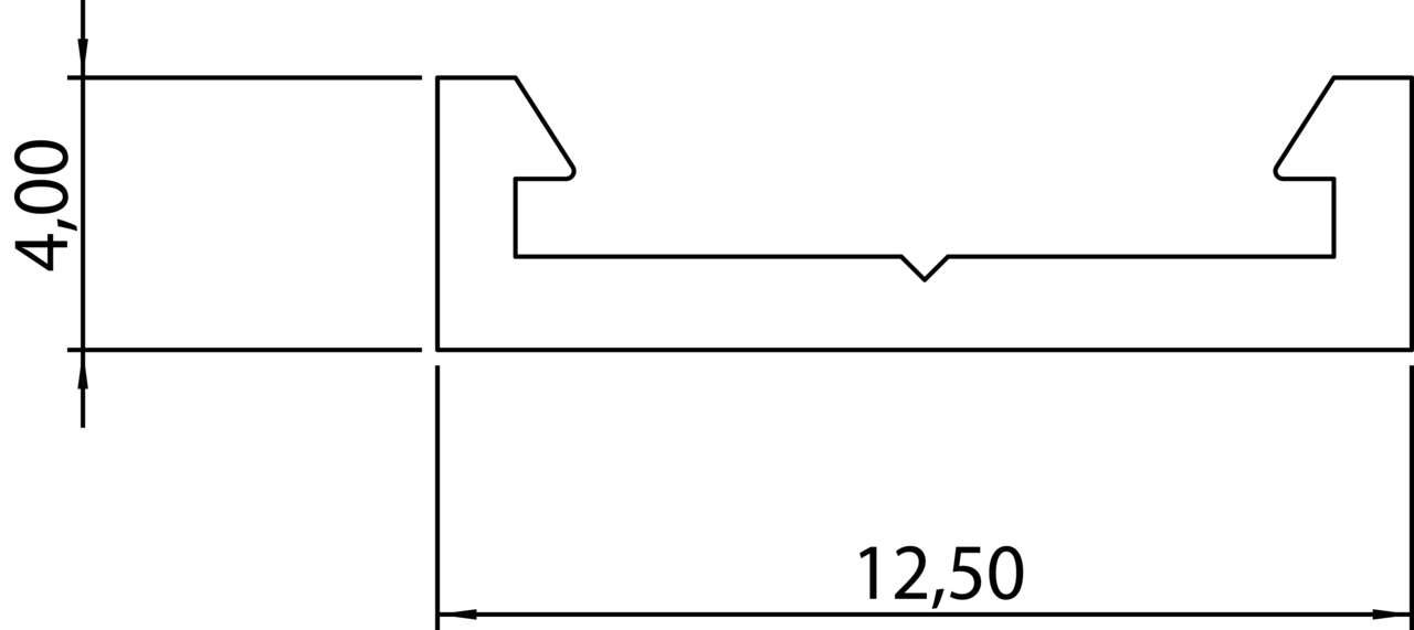 Aufnahmekanal für Fakto LED Flex Stripes