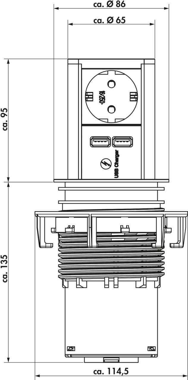 Elevator USB A