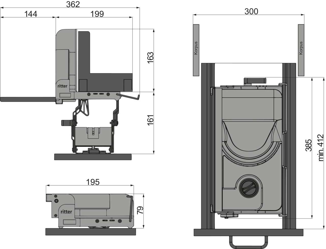 ritter MultiSchneider Typ AES 52