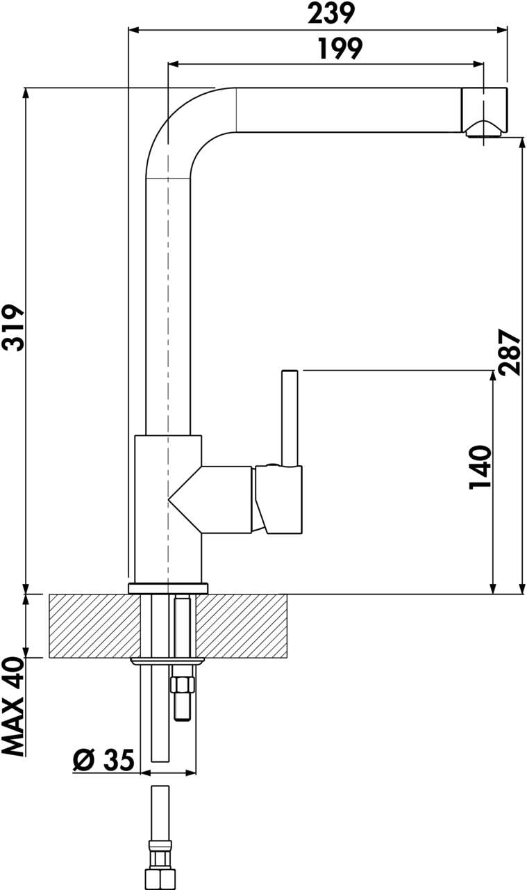 LINEA Gramix 1 Hochdruck-Armatur