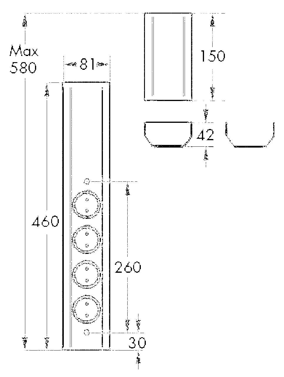 Mira Wand small S