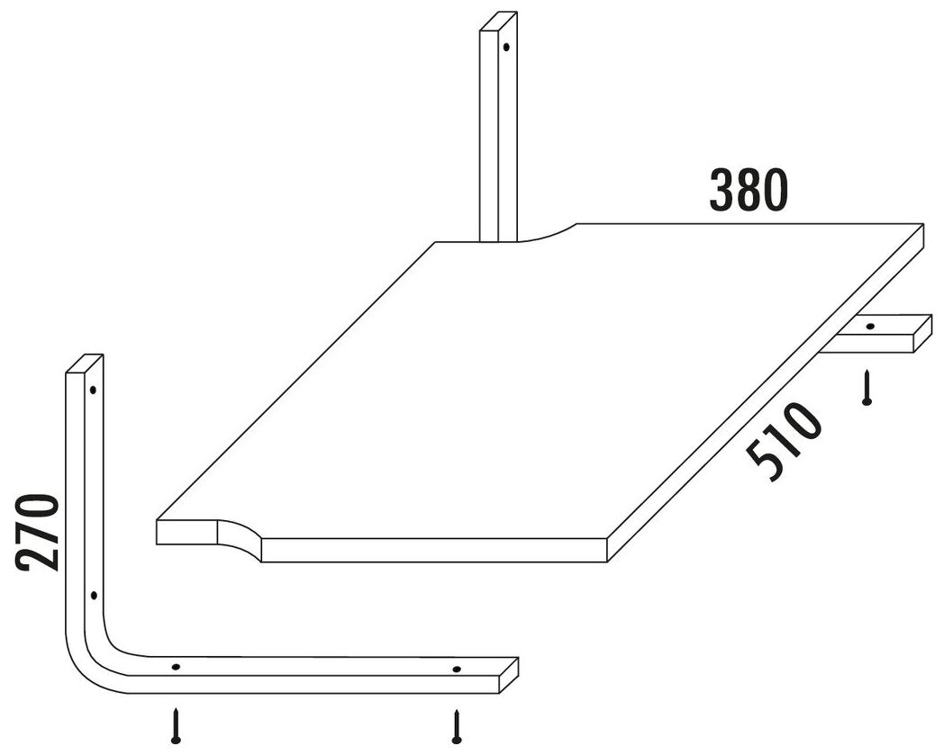 Gerätehalter, Halter silberfarbig