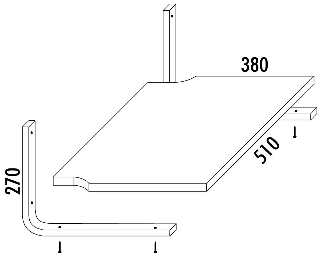 Gerätehalter, Halter silberfarbig