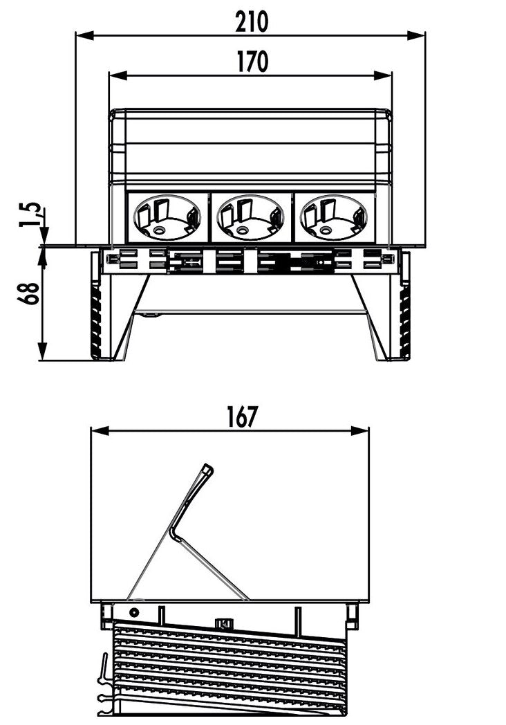 Evoline® FlipTop Push