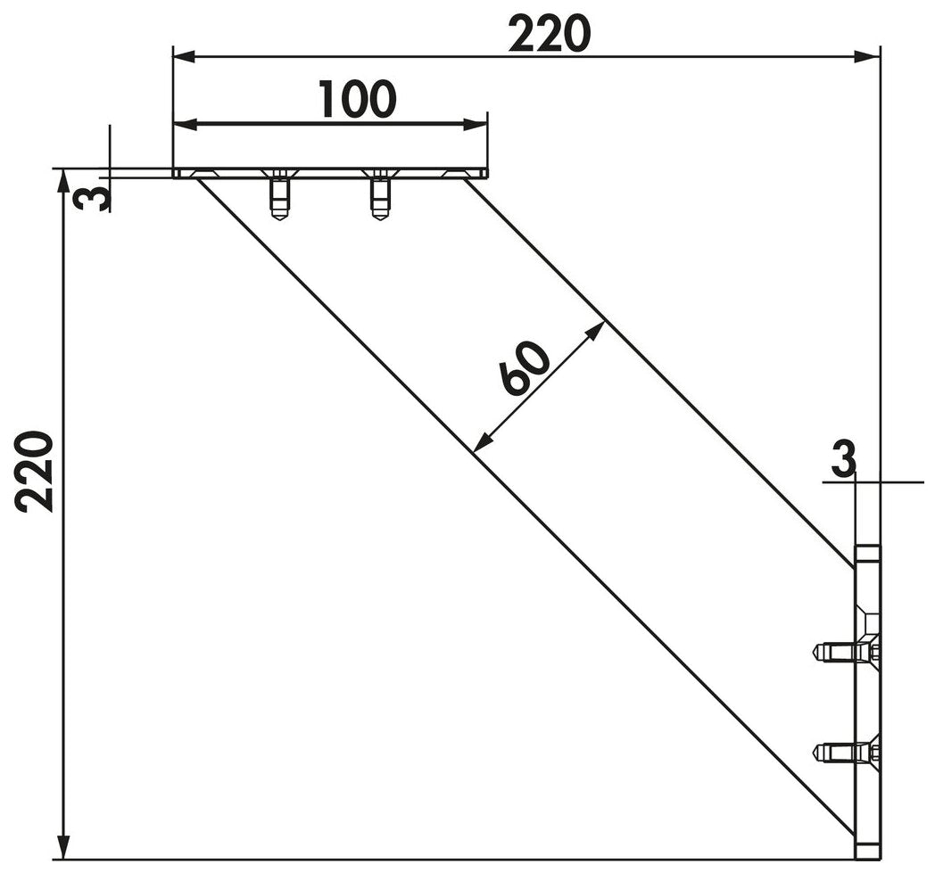 Korfu 3, edelstahlfarbig, H 220 mm