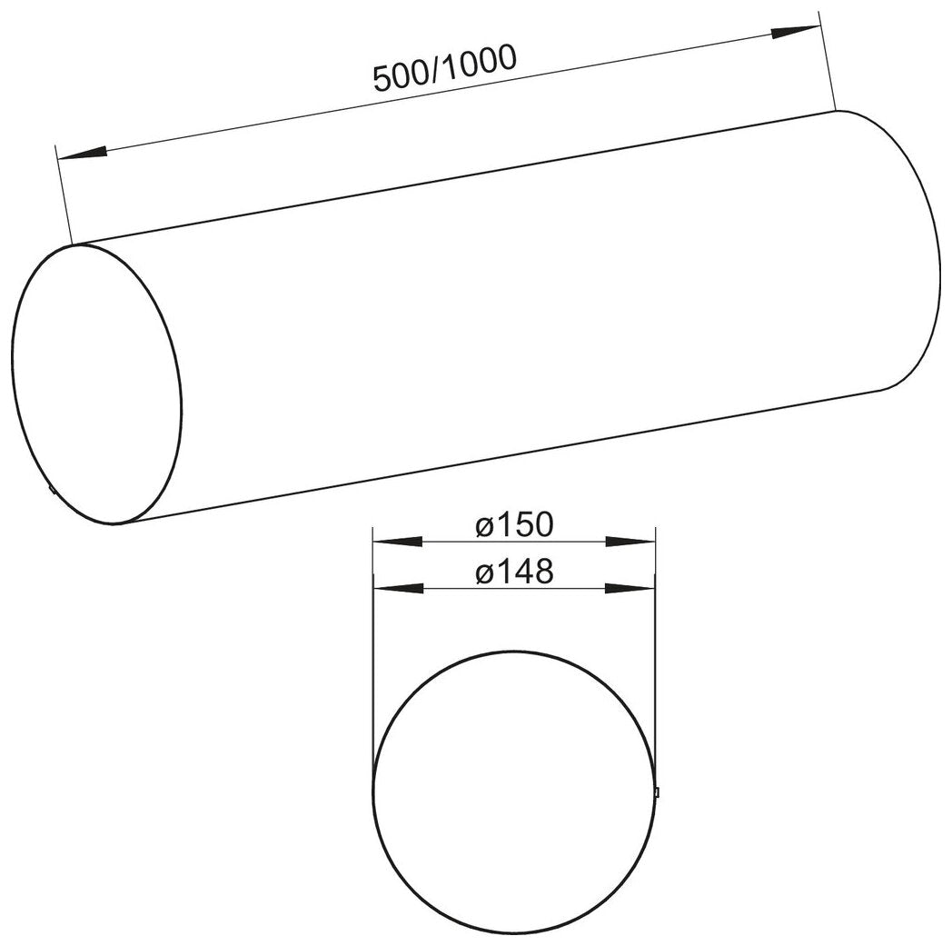 STEEL flow SR-R 150 Rundrohr