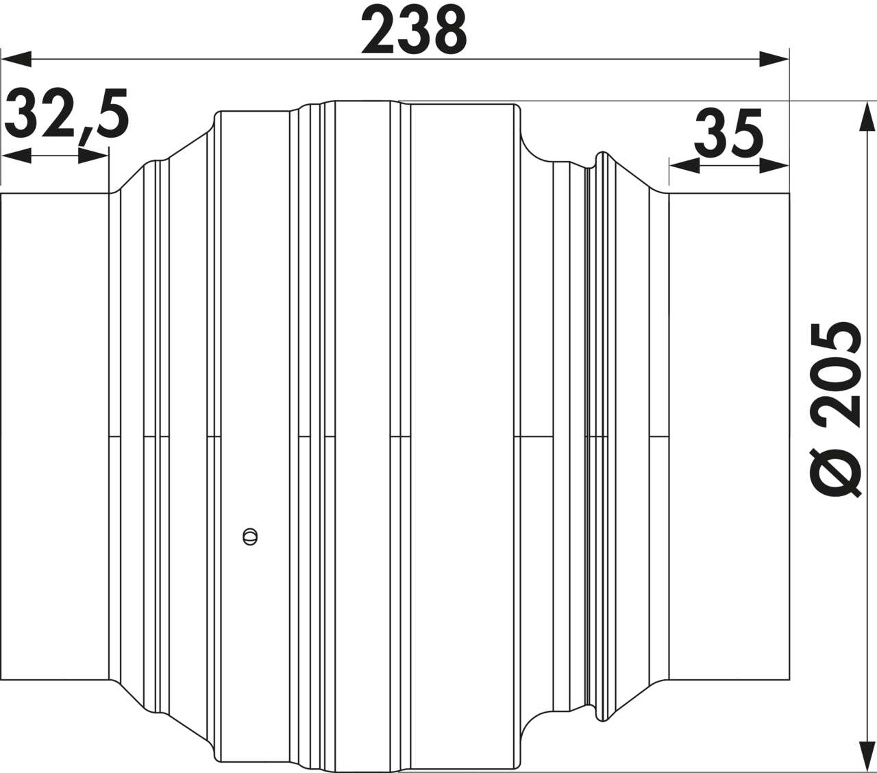 STEEL flow Absperrvorrichtung/Brandschutzklappe 150