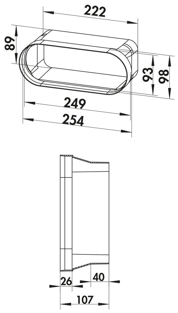 F-BA 150 Adapter, weiß