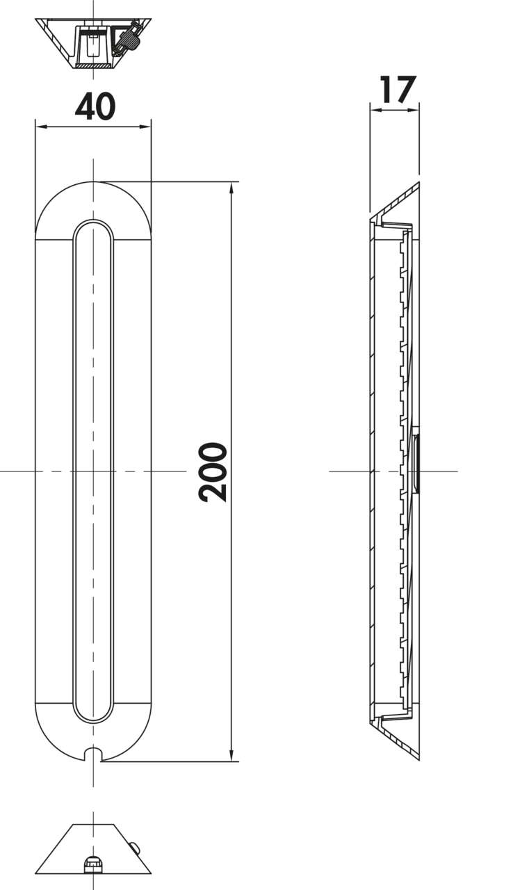 Varco 1 LED edelstahlfarbig