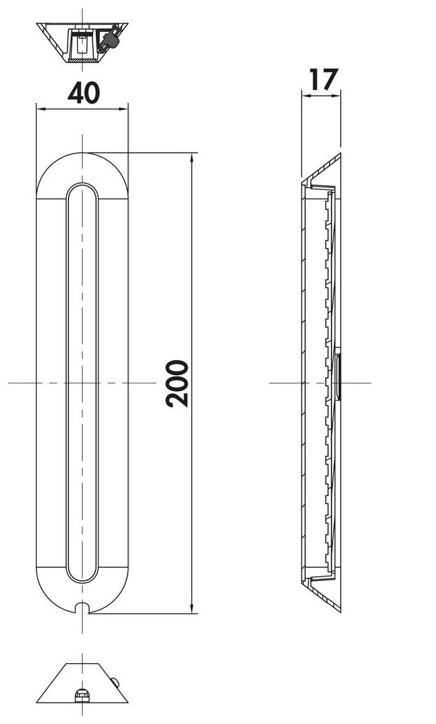 Varco 1 LED edelstahlfarbig