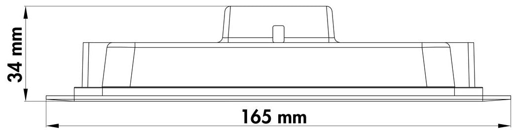 Copertina 165 LED, Einzelleuchte, weiß