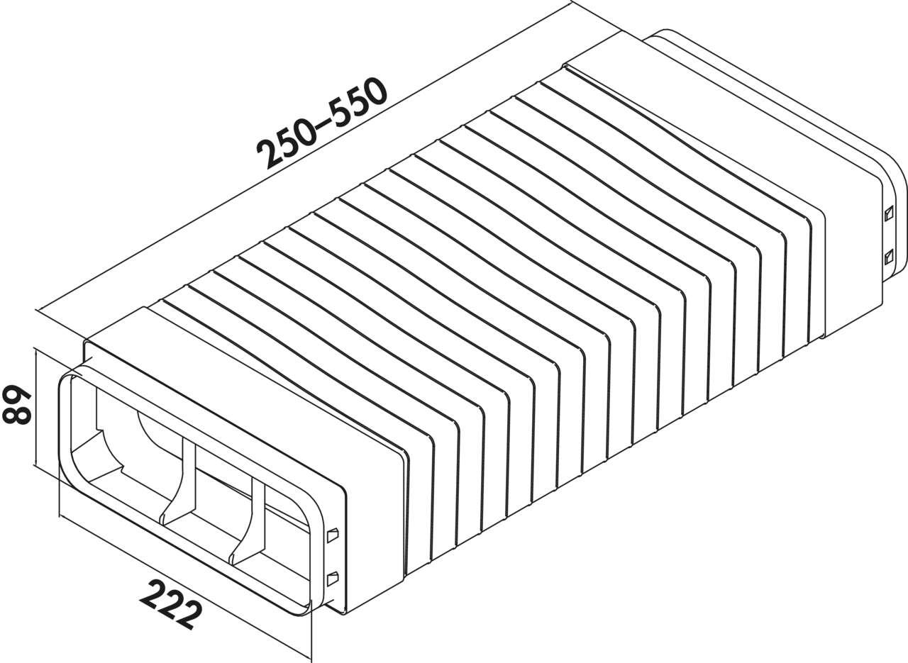 PRIME flow P-RBFLEX System 150 Rohrbogen mit Flexkanal