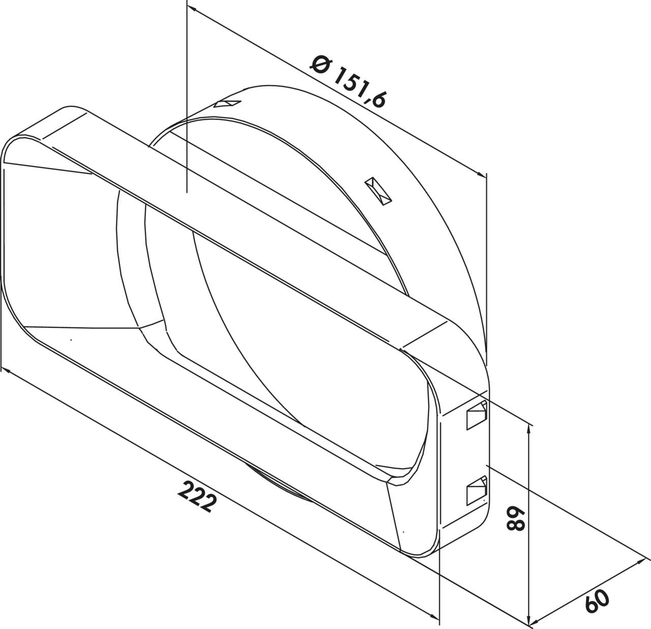 PRIME flow P-MAS 150 Maueranschlussstutzen