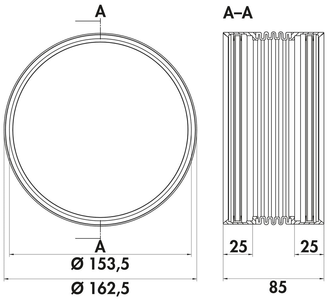PRIME flow P-UVR 150 Universalverbinder, hellgrau