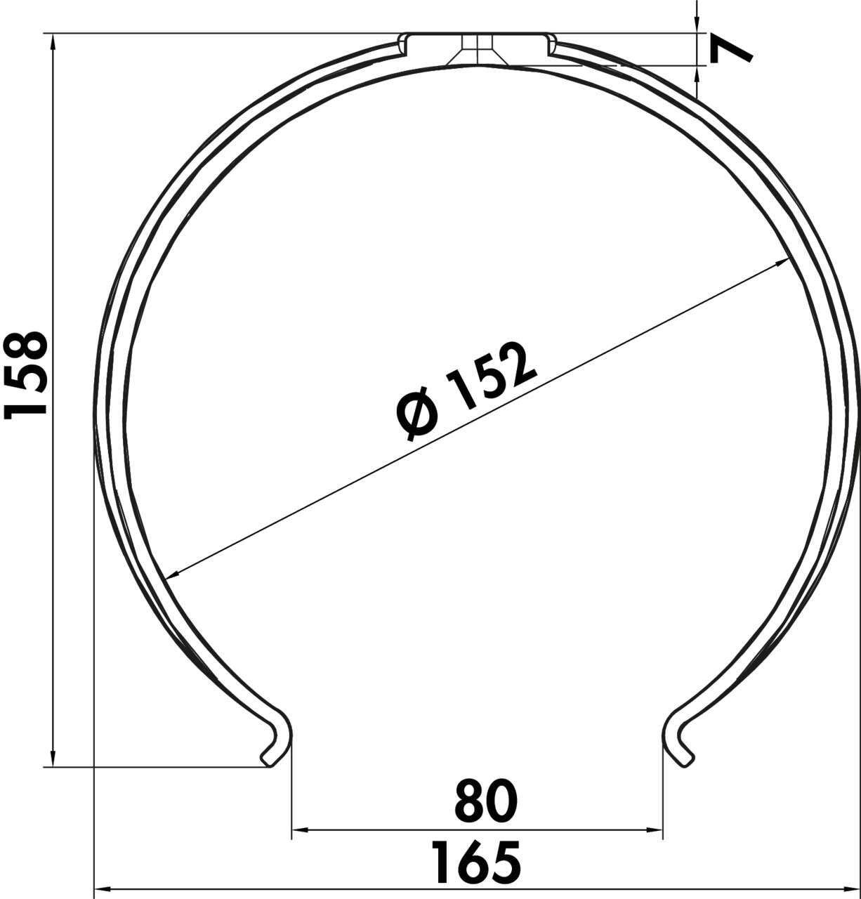 PRIME flow P-RKH 150 Rundkanalhalterung