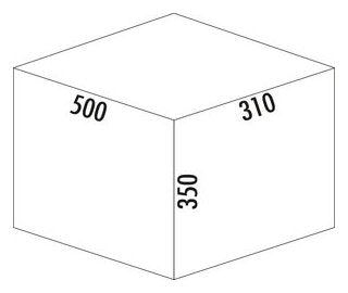 Cox Stand-UP® 350 K/500-3, anthrazit, H 350 mm