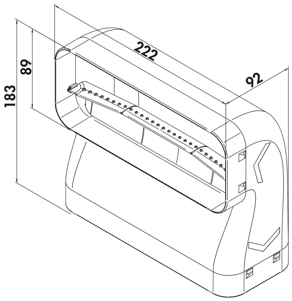 PRIME flow P-RBV 150 Rohrbogen vertikal 90° kurz, hellgrau