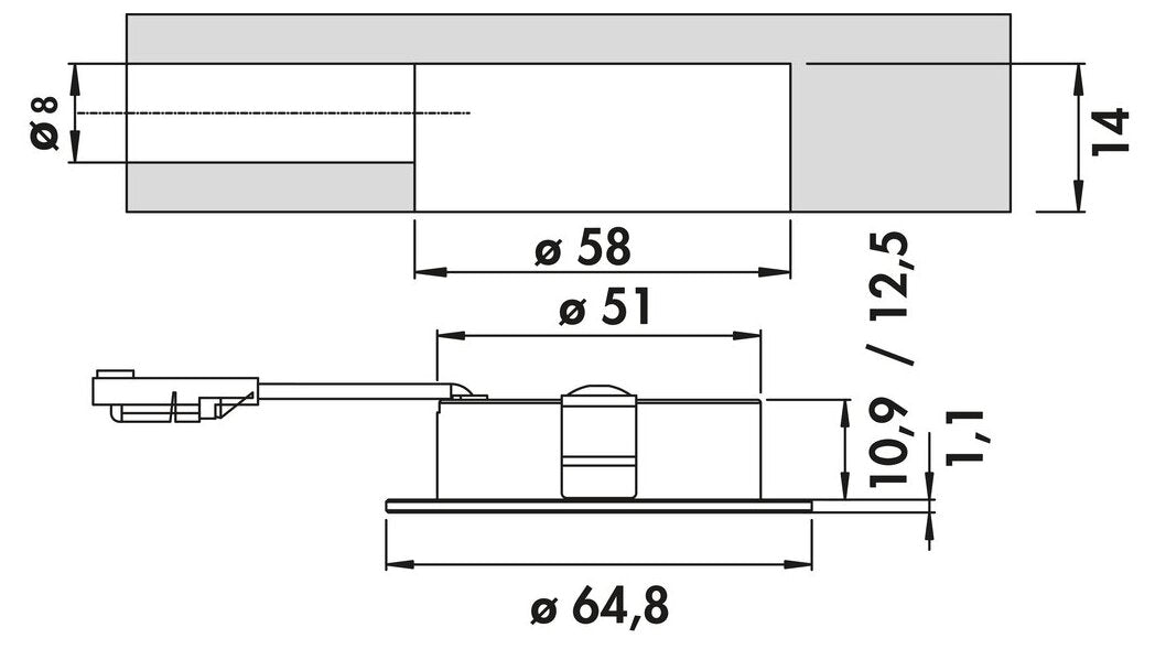 Anelli LED schwarz matt