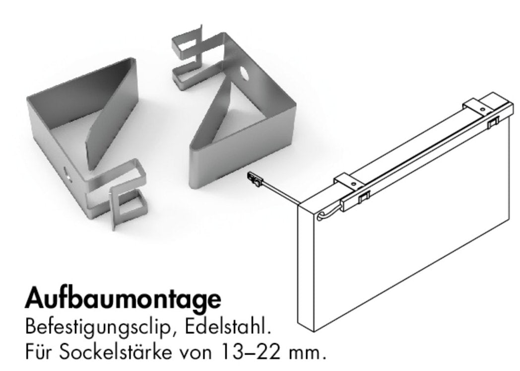 Befestigungsclips, Edelstahl