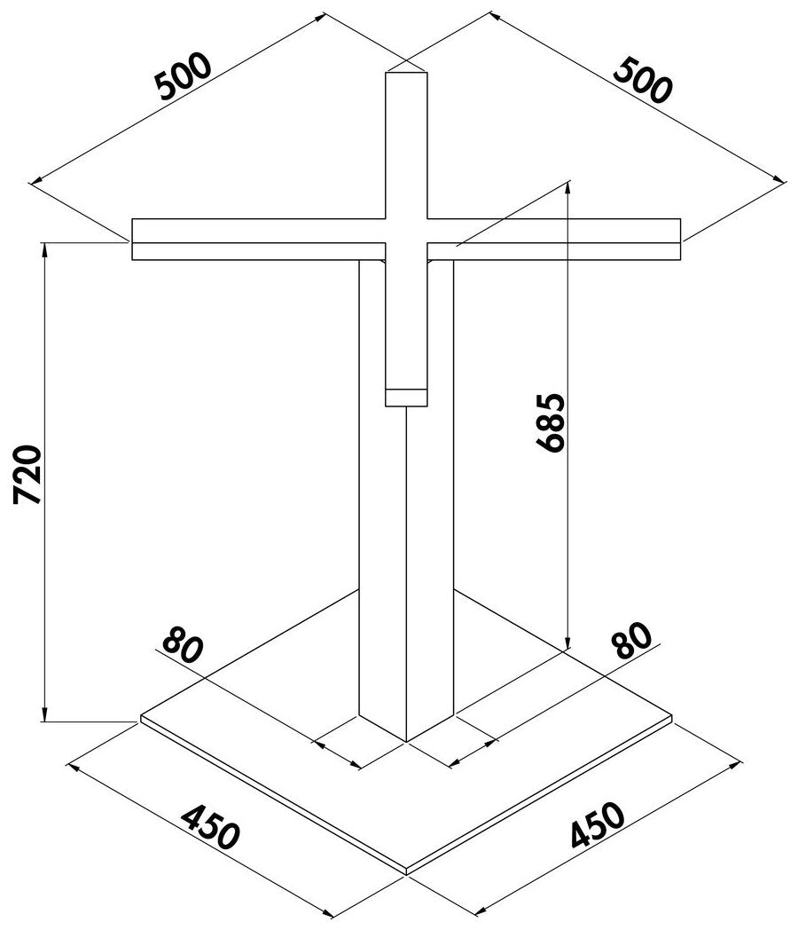 Livia E Edelstahl, H 720 mm