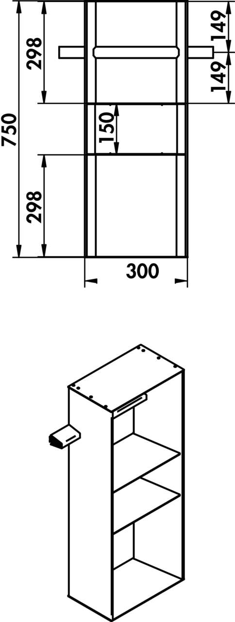 transFORM Aufsatzregal