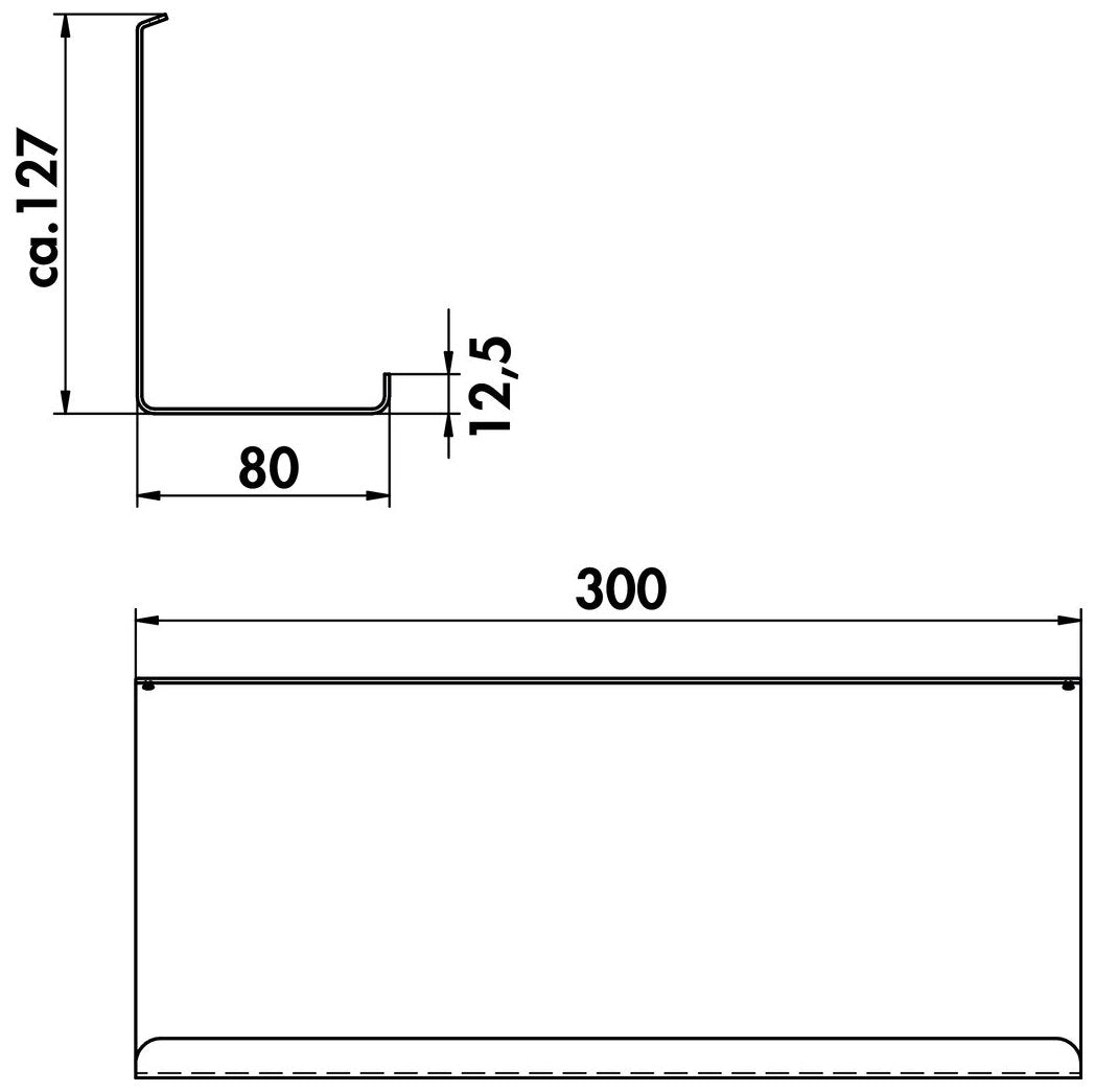 transFORM Ablage 3, schwarz matt