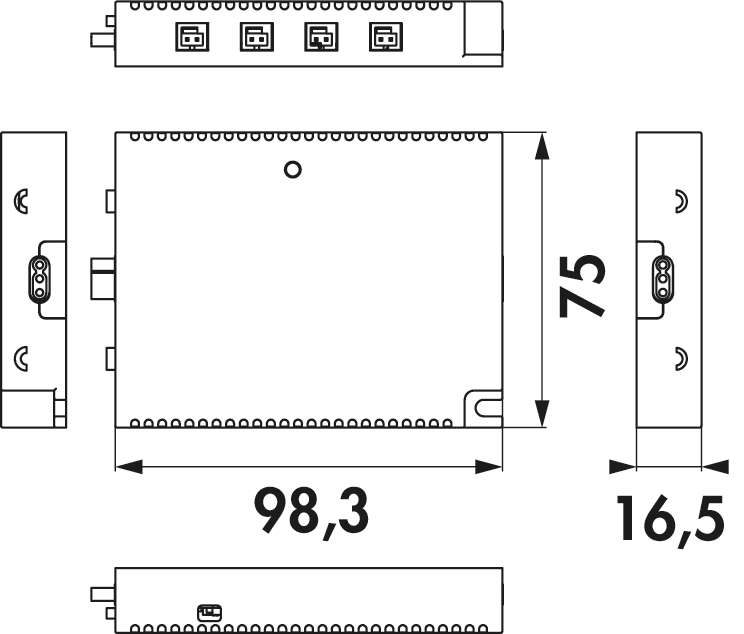 MEC Driver LED 4-Kanal Modul Funk/ZigBee