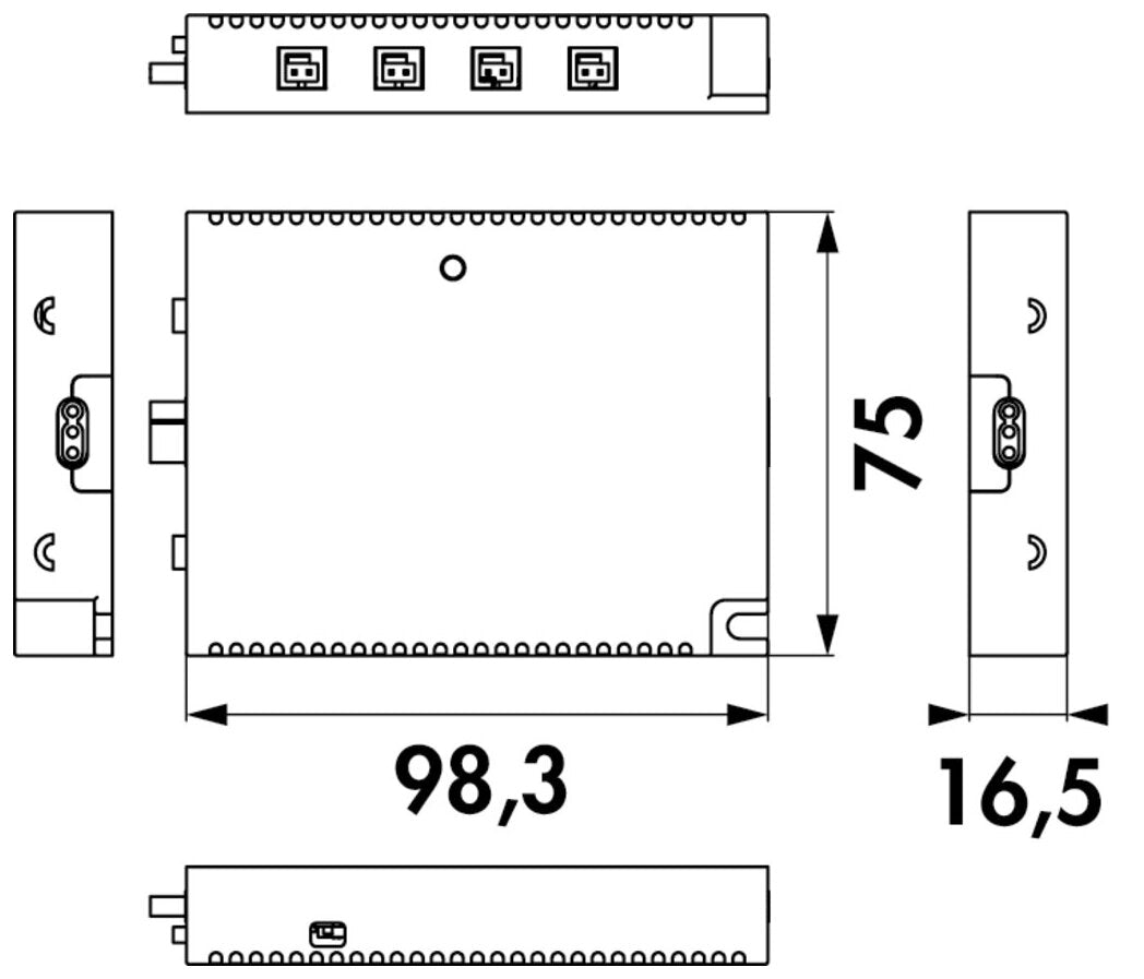 MEC Driver LED 4-Kanal Modul Funk/ZigBee