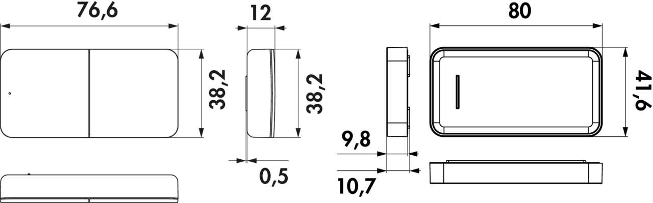 MEC Driver LED Fernbedienung 1+4 Kanal ZigBee