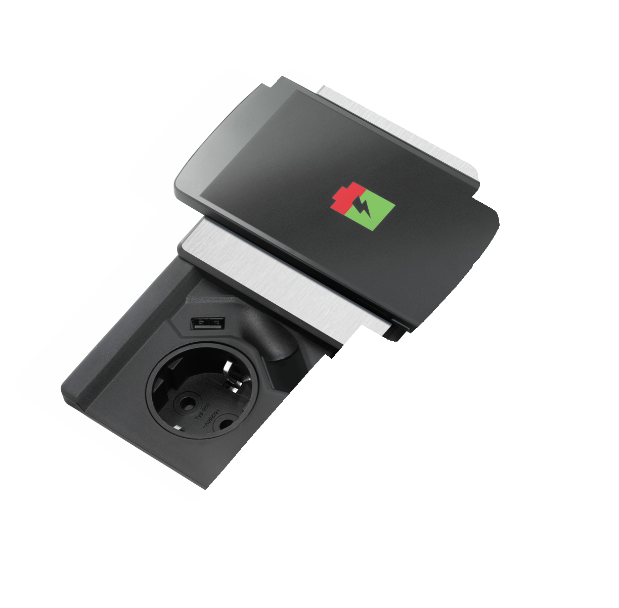Evoline® Square USB C Qi