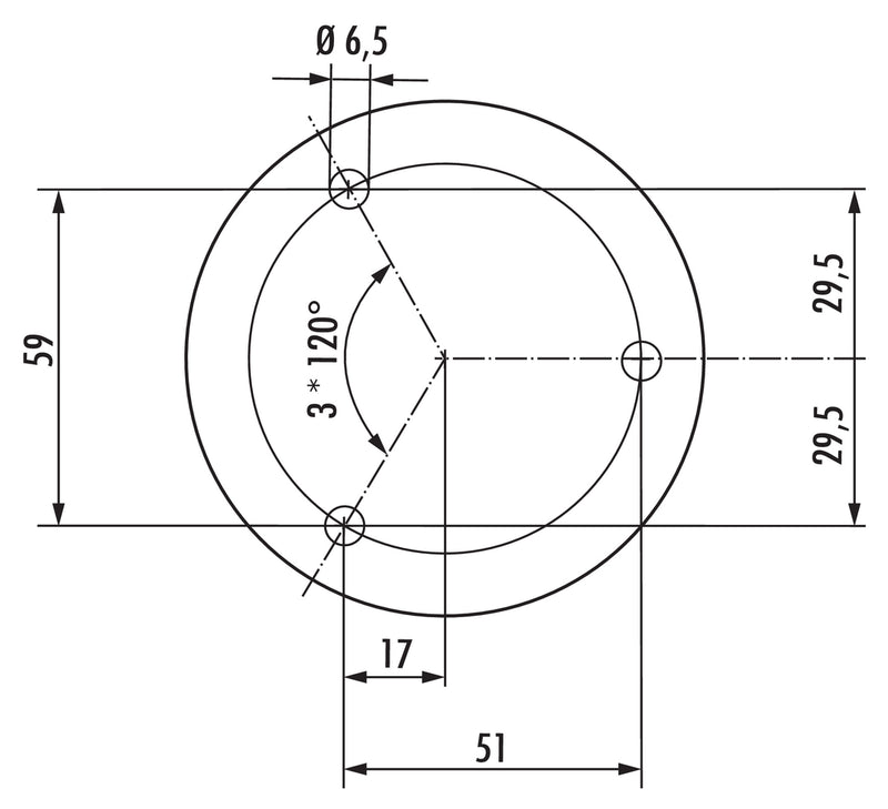 Zeichnung zu Zeichnung zu Typ 41 als Variante Edelstahl, H 190 mm, Rohr-Ø 50 mm von Naber GmbH in der Kategorie Stützelemente in Österreich auf conceptshop.at