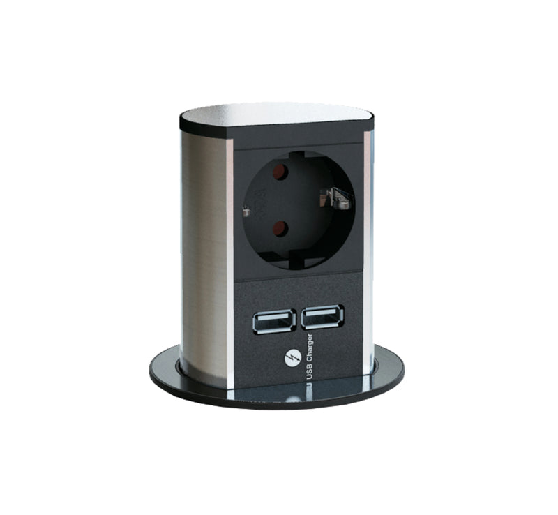Elevator USB A als Variante edelstahlfarbig von Naber GmbH in der Kategorie Steckdosen in Österreich auf conceptshop.at