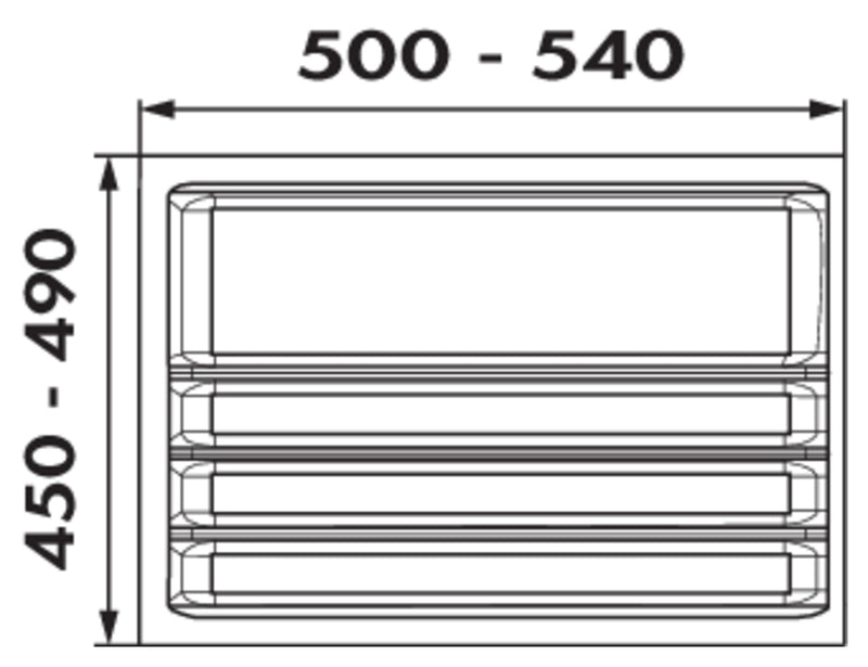 Zeichnung zu Ordine als Variante für 600er Schrank, 2 Trennstege-Sets von Naber GmbH in der Kategorie Schrankausstattung in Österreich auf conceptshop.at