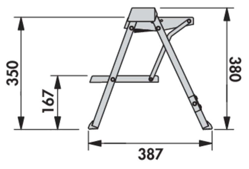 Zeichnung zu Stepfix als Variante Aluminium von Naber GmbH in der Kategorie Schrankausstattung in Österreich auf conceptshop.at